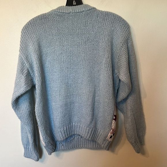 Chunky Vintage Flower Sweater M - Picture 6 of 7